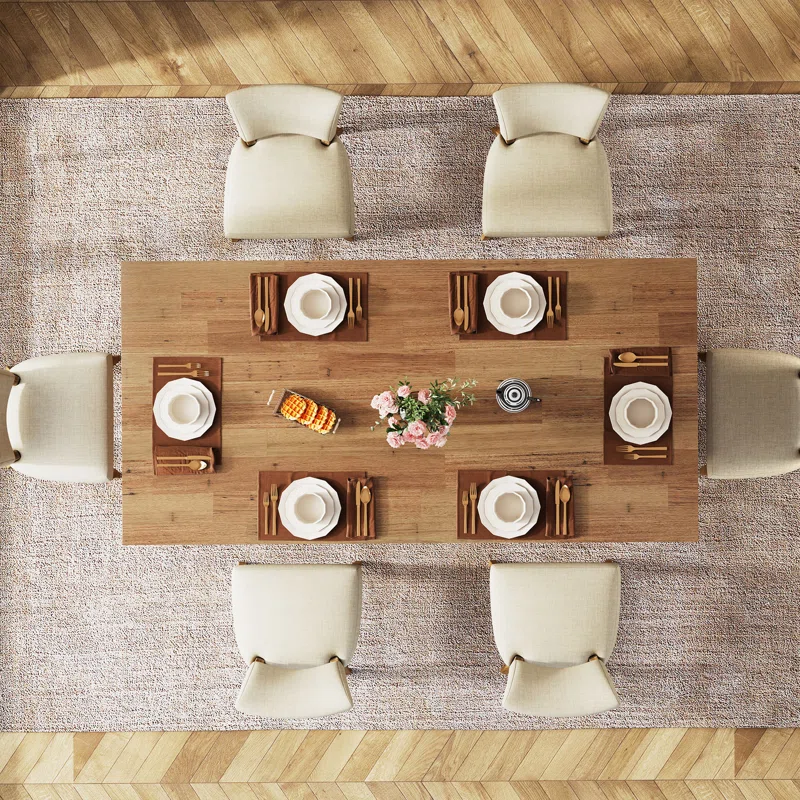 Rahn 63'' W. 6 Person Dining Table - Image 4